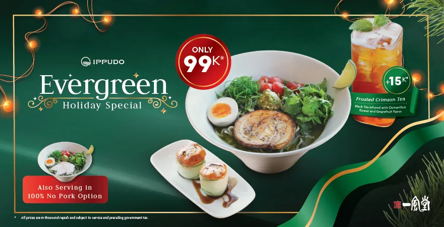 Introducing the "Evergreen Holiday Special" by Ippudo Indonesia